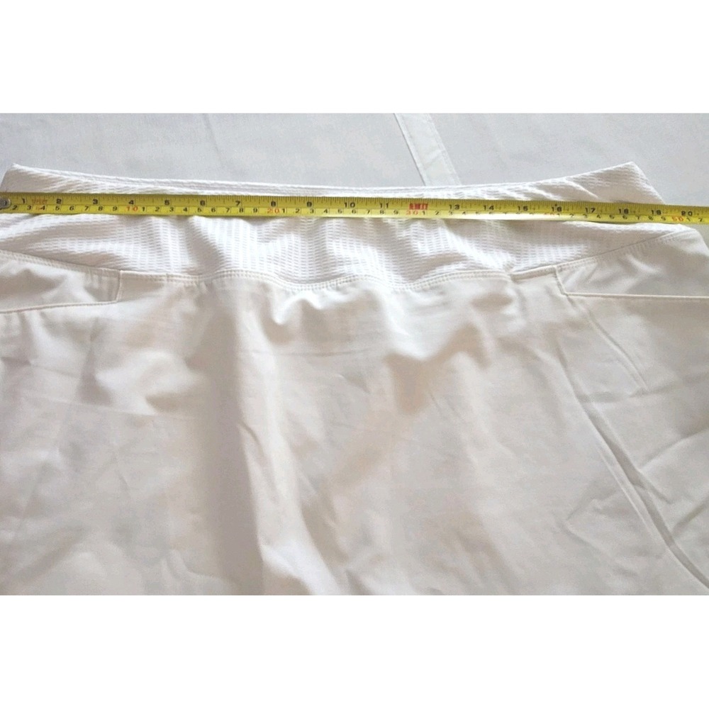 Adidas Golf Skort Womens XL White Tennis Pickleball Athletic Skirt Pocket - Picture 8 of 12